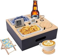 Las mejores bandejas con compartimentos de bambú para servir aperitivos
