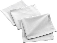 Servilletas de tela blancas