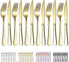 Opiniones de usuarios sobre cuchillos dorados para aperitivos