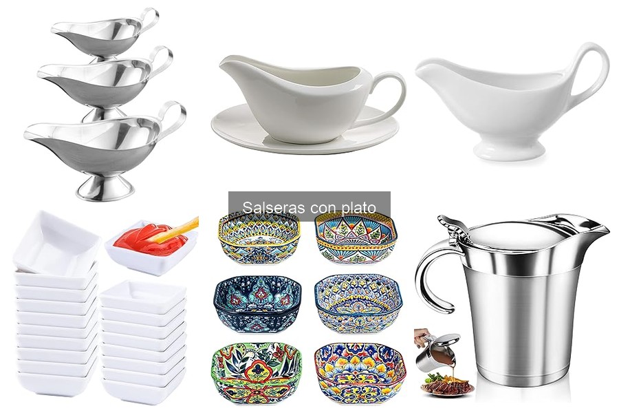 Accesorios útiles para salseras con plato: ¡Descúbrelos!