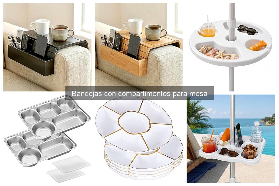 Alternativas a bandejas con compartimentos para aperitivos