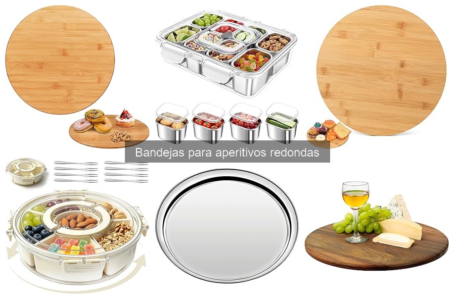 Alternativas a bandejas redondas para aperitivos