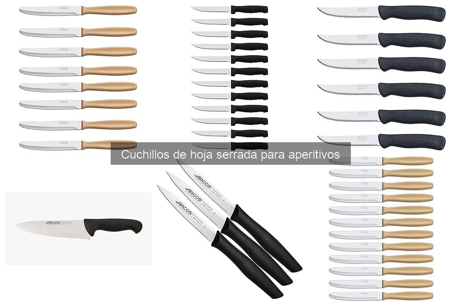 Alternativas a cuchillos de hoja serrada para aperitivos