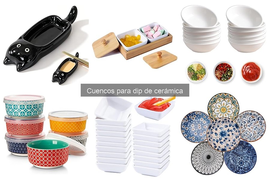 Alternativas a cuencos de cerámica para dips: opciones ideales