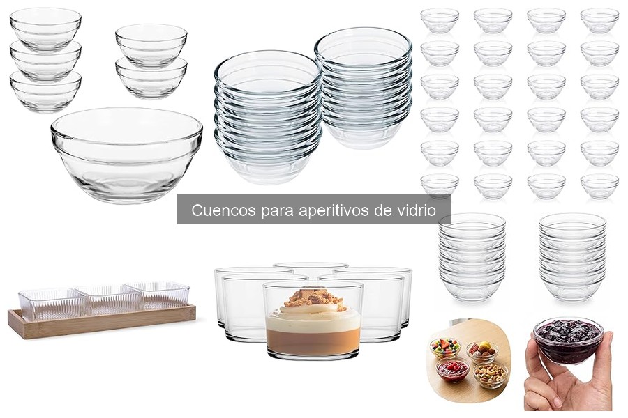 Alternativas a cuencos de vidrio para aperitivos