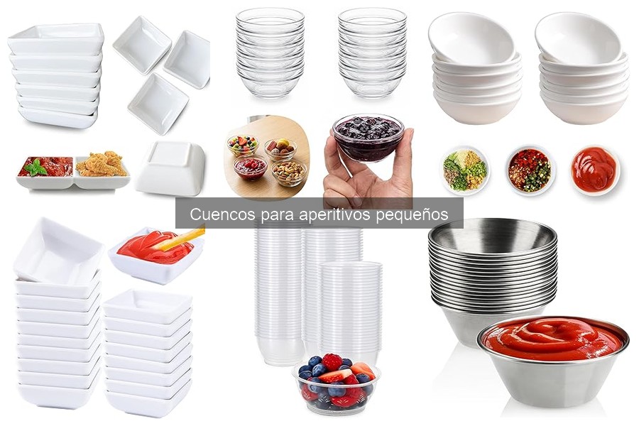 Alternativas a cuencos para aperitivos pequeños