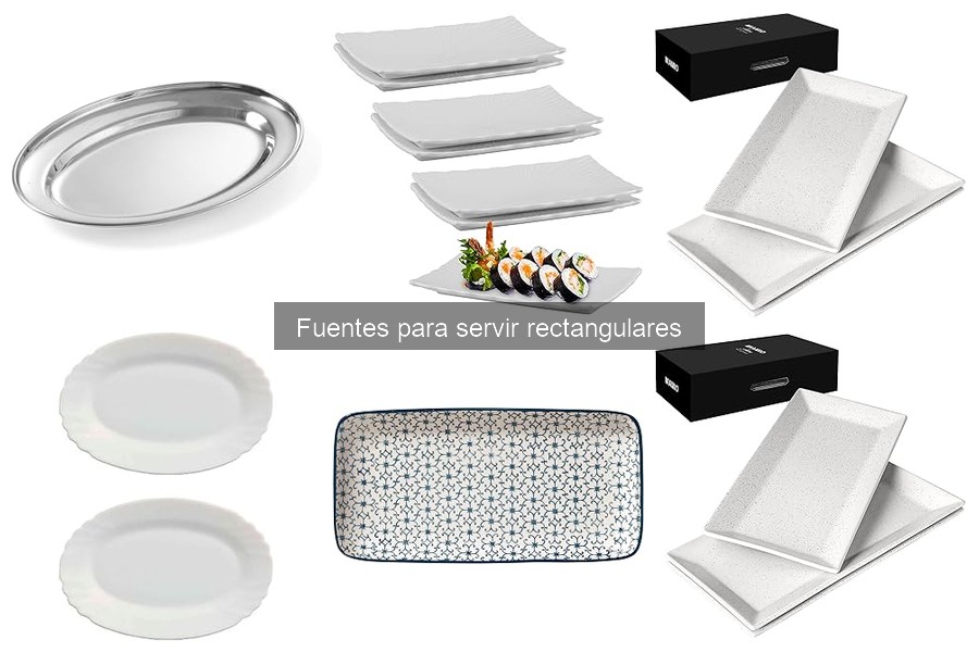 Alternativas a fuentes rectangulares para servir alimentos