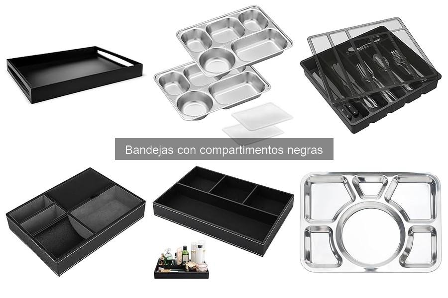 Alternativas a las bandejas con compartimentos negras