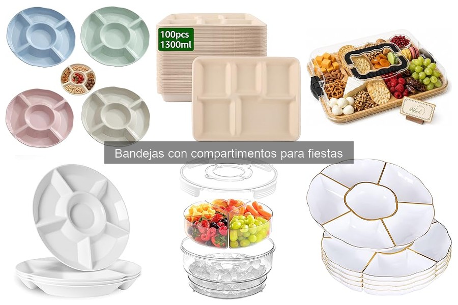 Alternativas a las bandejas con compartimentos para aperitivos