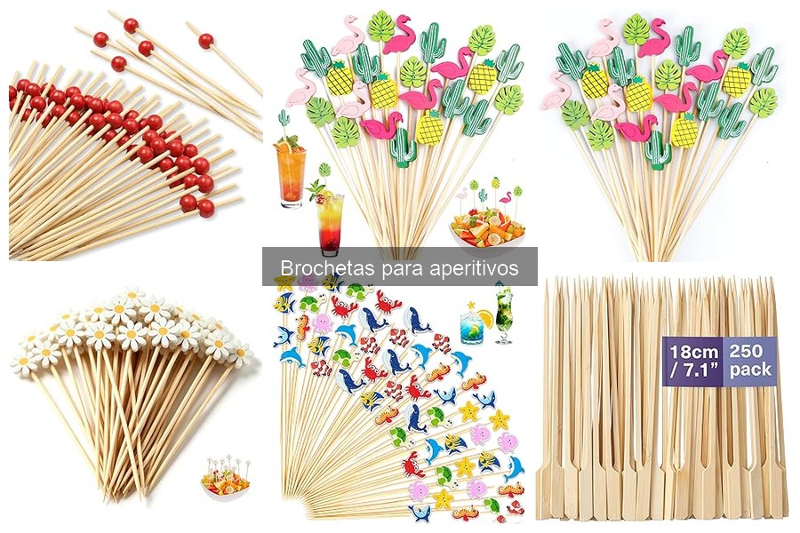 Alternativas a las brochetas para aperitivos deliciosos