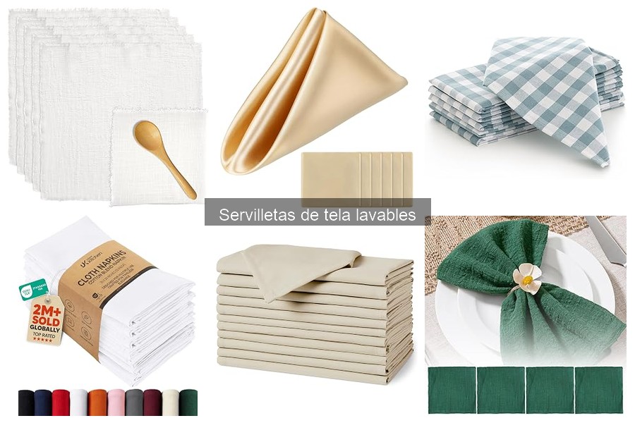 Alternativas a las Servilletas de Tela Lavables y Sostenibles