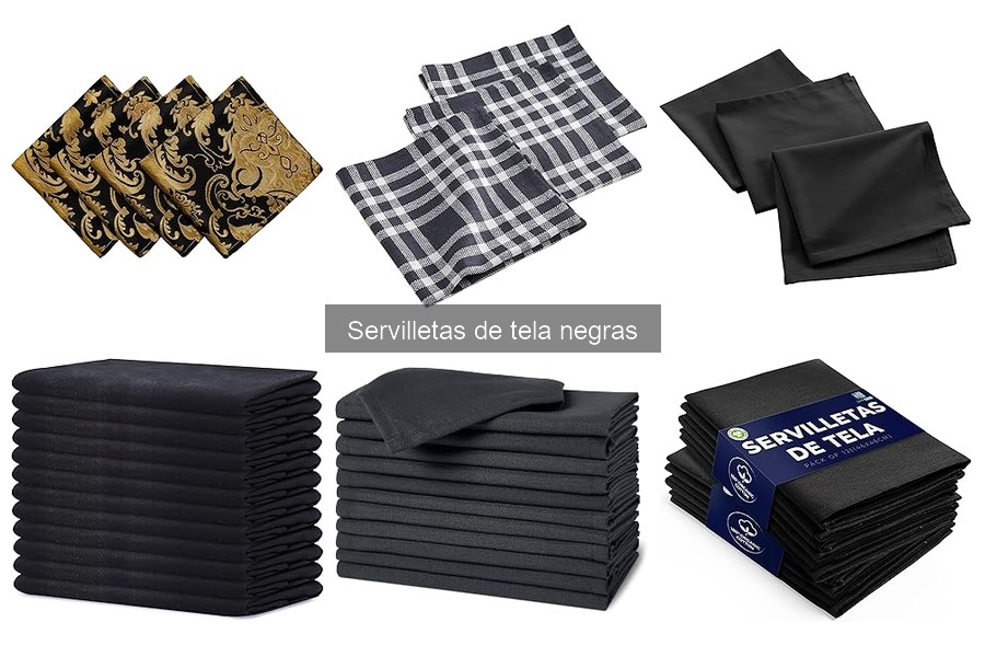 ** Alternativas a las Servilletas de Tela Negras: Opciones Útiles