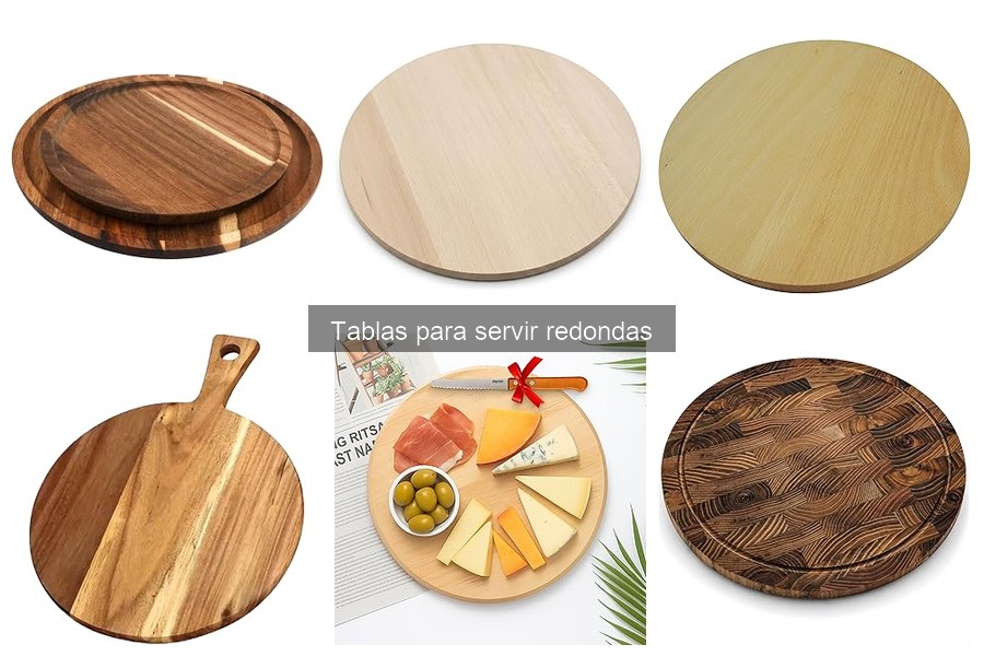 Alternativas a las Tablas para Servir Redondas para Aperitivos