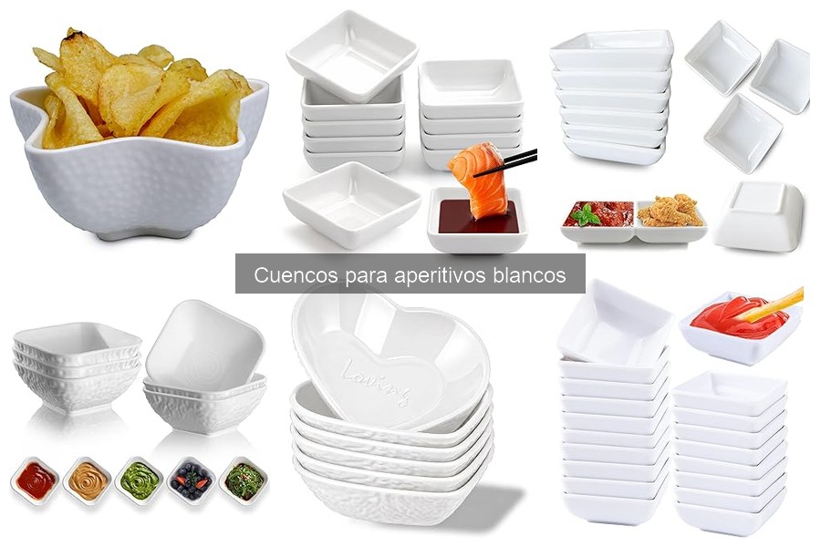 Alternativas a los Cuencos para Aperitivos Blancos