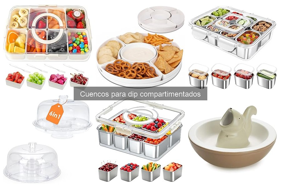 Alternativas a los cuencos para dip compartimentados