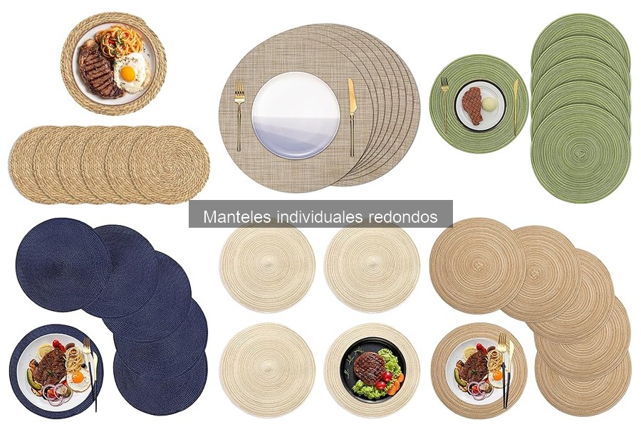 Alternativas a los manteles individuales redondos para mesa