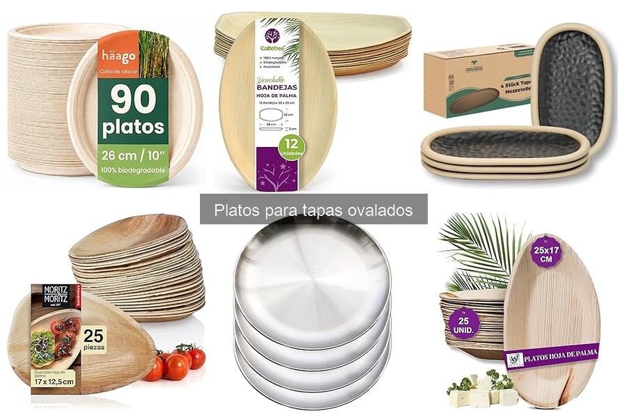 Alternativas a los platos ovalados para tapas