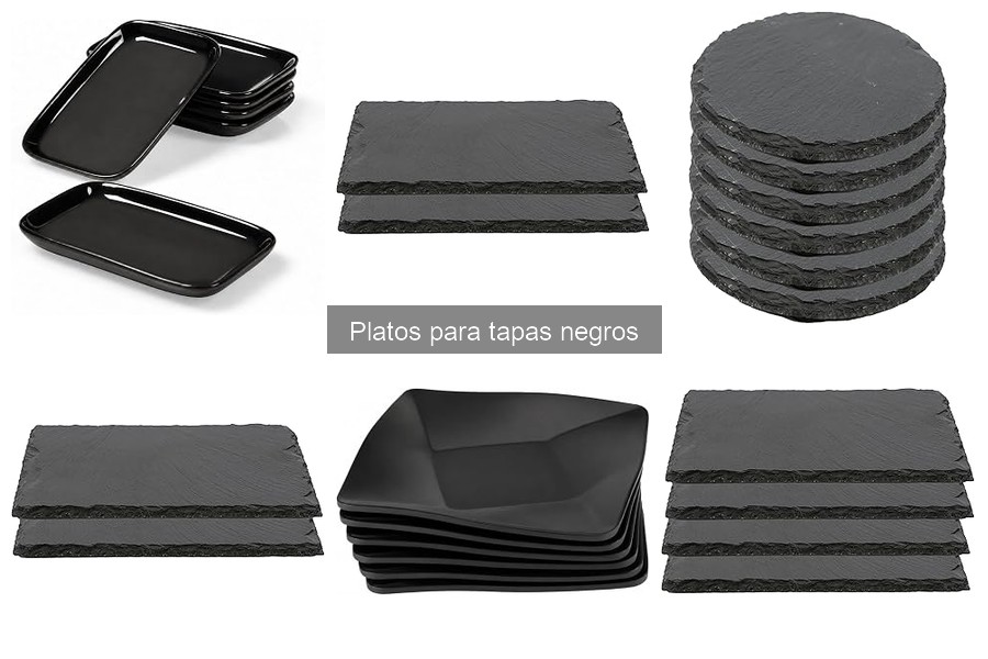 Alternativas a los platos para tapas negros: opciones únicas
