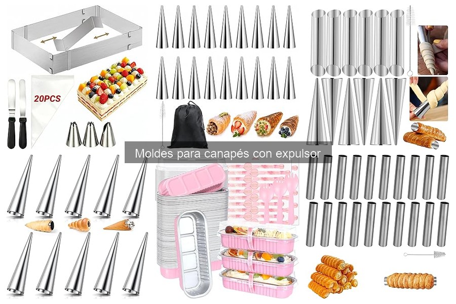 Alternativas a moldes para canapés con expulsor