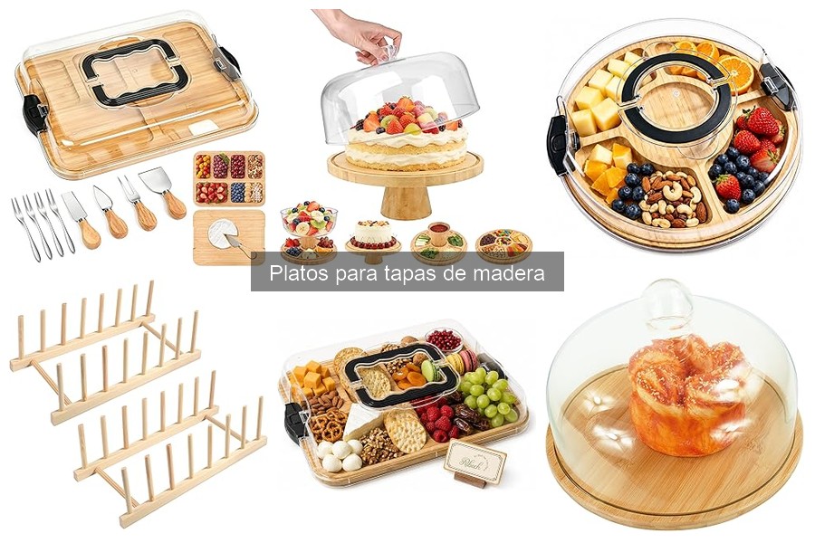 Alternativas a platos de madera para tapas deliciosas