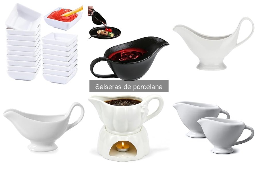 Alternativas a salseras de porcelana para salsas