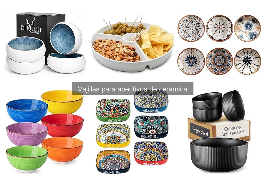 Alternativas a vajillas de cerámica para aperitivos