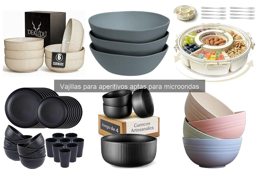 Alternativas a vajillas para aperitivos sin microondas