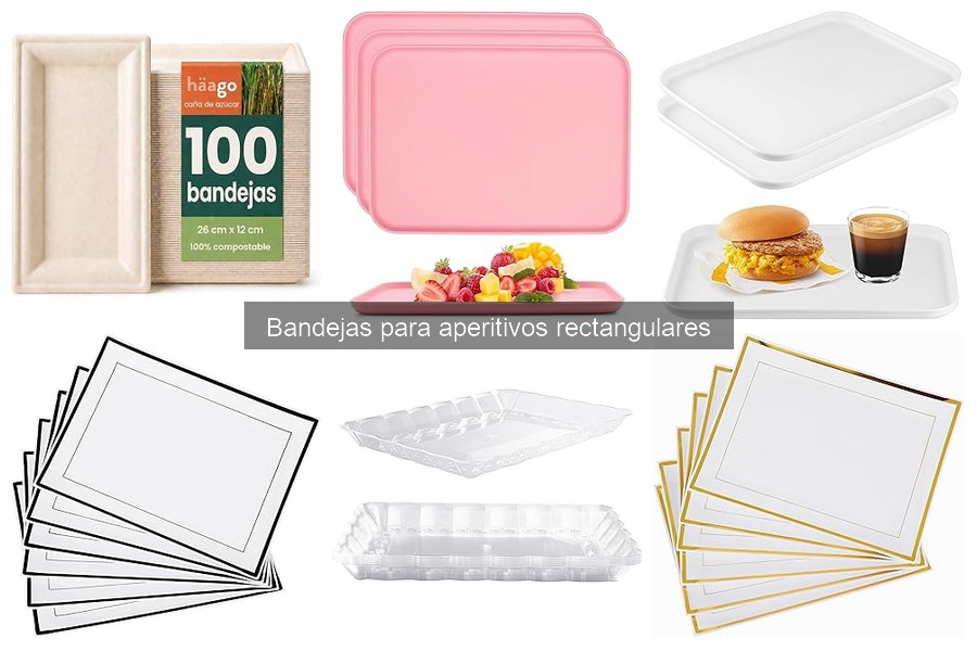 Alternativas creativas a bandejas para aperitivos
