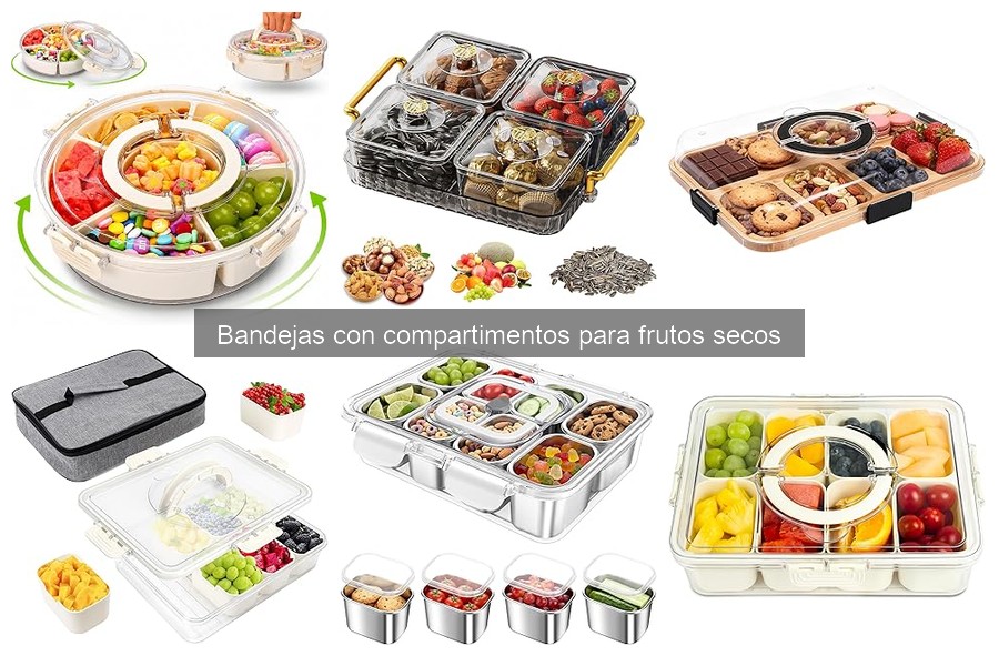 Alternativas creativas a bandejas para frutos secos