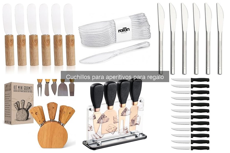 Alternativas creativas a cuchillos para aperitivos