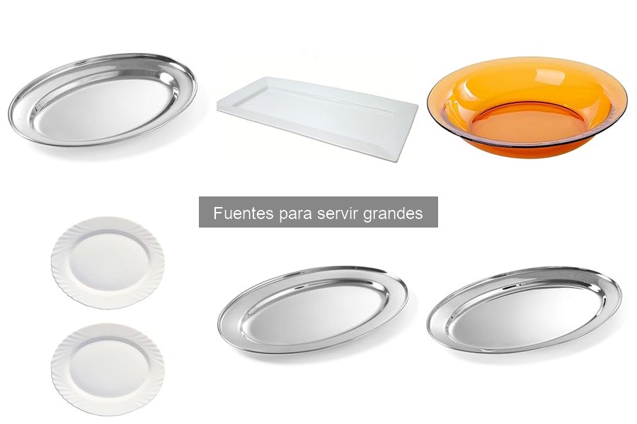 Alternativas creativas a fuentes grandes para servir aperitivos