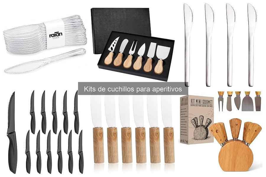 Alternativas creativas a kits de cuchillos para aperitivos