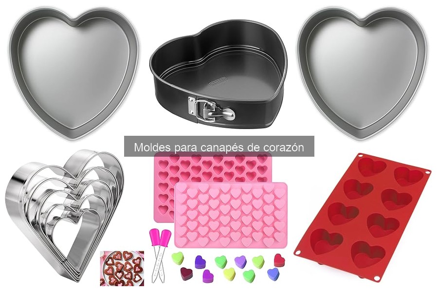Alternativas creativas a los moldes para canapés de corazón