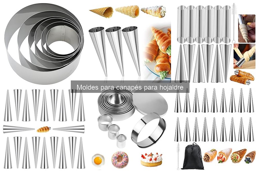 Alternativas creativas a los moldes para canapés de hojaldre