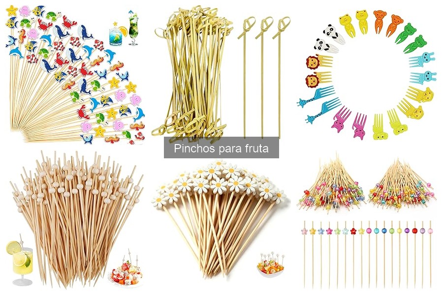 Alternativas creativas a los pinchos para fruta