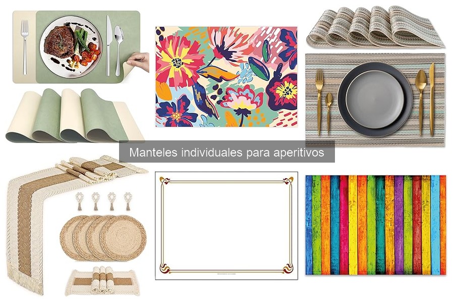 Alternativas Creativas a Manteles Individuales para Aperitivos
