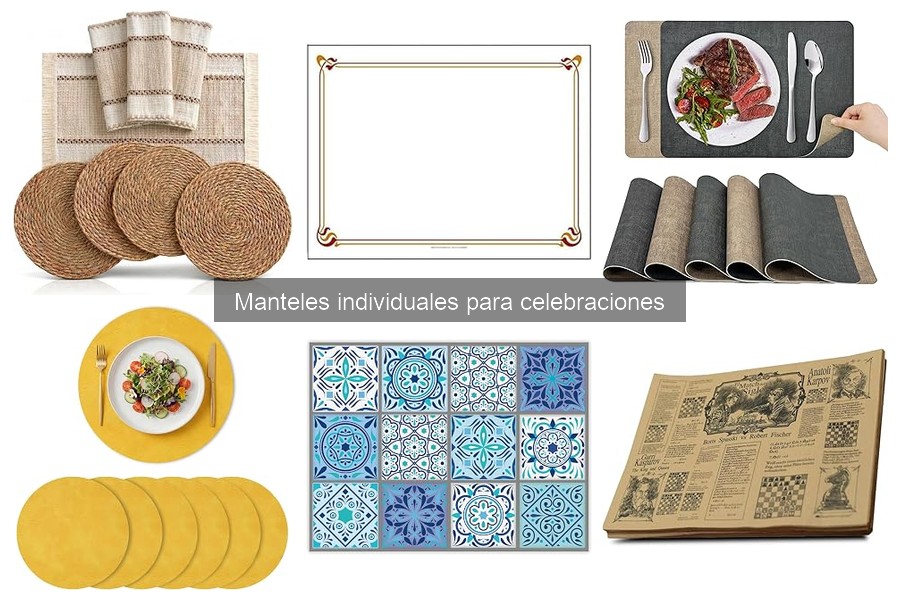 Alternativas creativas a manteles individuales para celebraciones