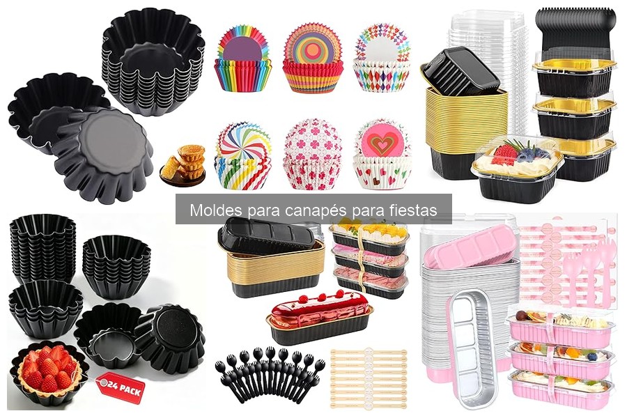Alternativas creativas a moldes para canapés en fiestas
