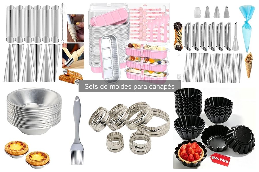 Alternativas creativas a moldes para canapés tradicionales