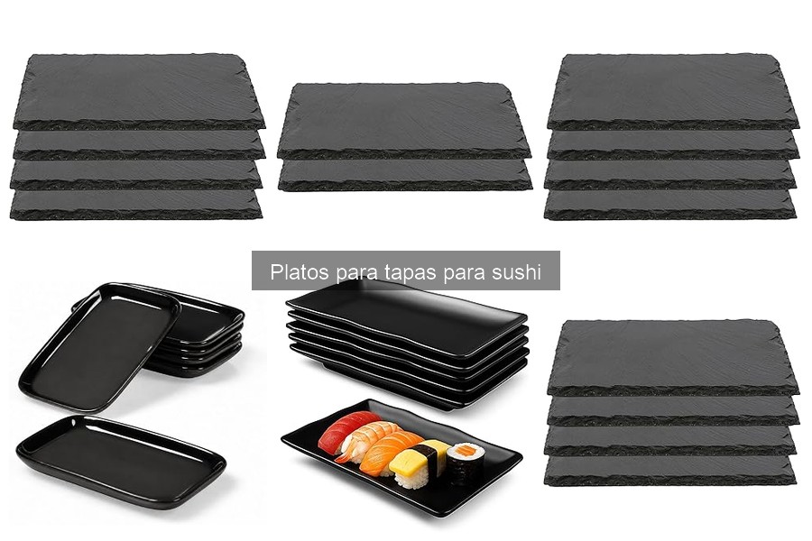 Alternativas Creativas a Platos para Tapas de Sushi