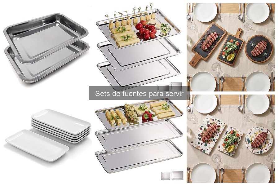 Alternativas creativas a sets de fuentes para servir aperitivos