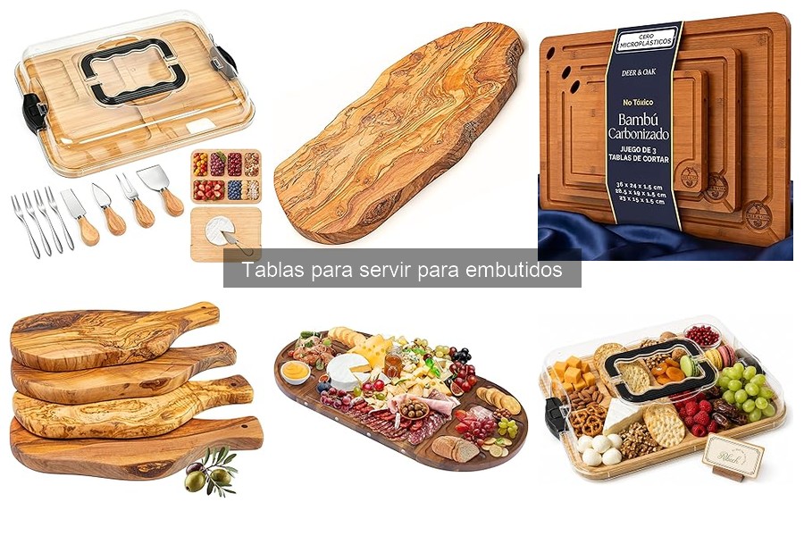 Alternativas económicas a tablas para servir embutidos