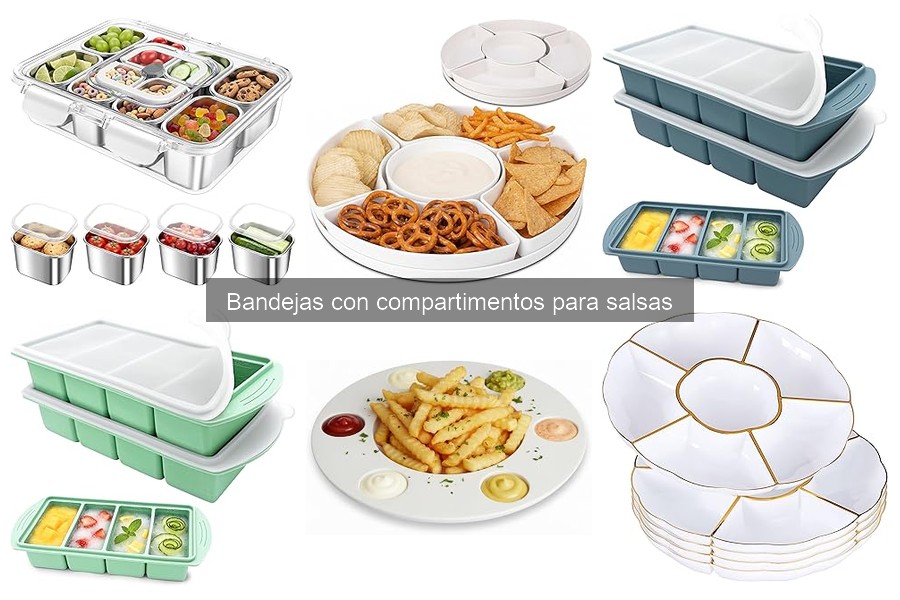 Alternativas innovadoras a bandejas con compartimentos para salsas