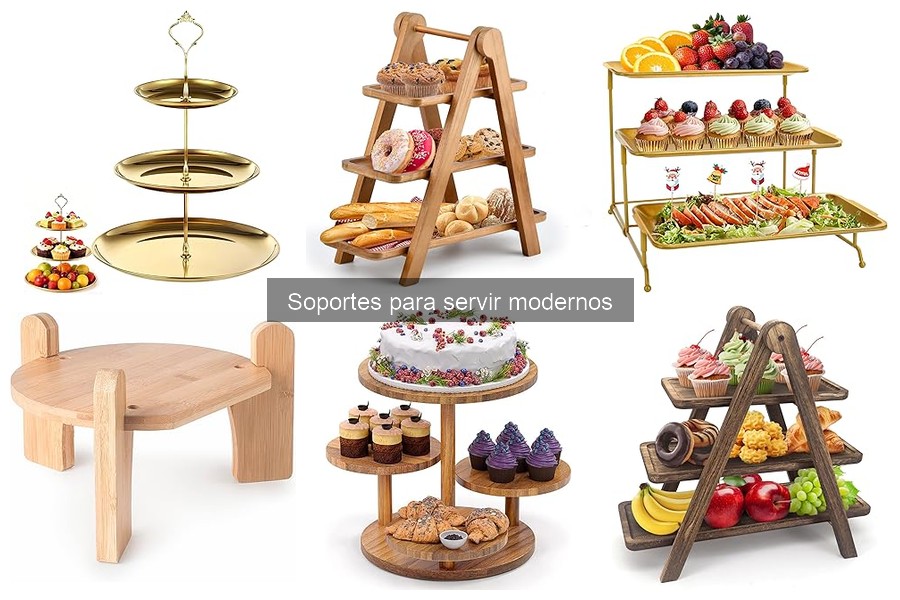 Alternativas modernas a soportes tradicionales para aperitivos