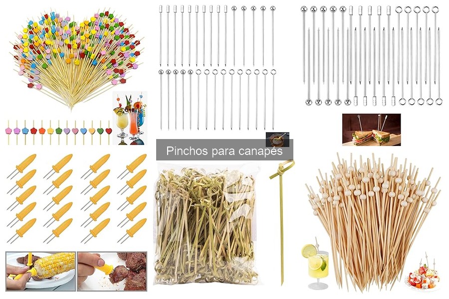 Alternativas vegetarianas para pinchos de canapés