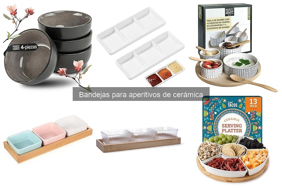 Bandejas de cerámica para aperitivos: usos y características