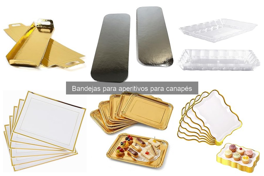 Bandejas para aperitivos con diseño atractivo y único