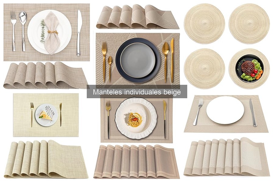 Beneficios de los Manteles Individuales Beige para tu Mesa