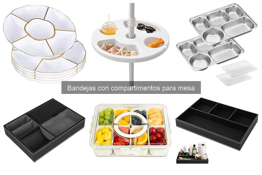 Beneficios de usar bandejas con compartimentos en casa