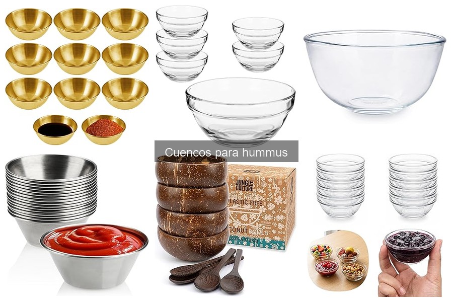 Beneficios de usar cuencos adecuados para hummus